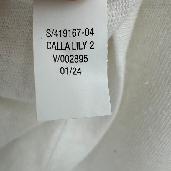 Old Navy tank tops bundle (2) linen blend blue white scoop neck XXL tall NEW - Picture 9 of 9